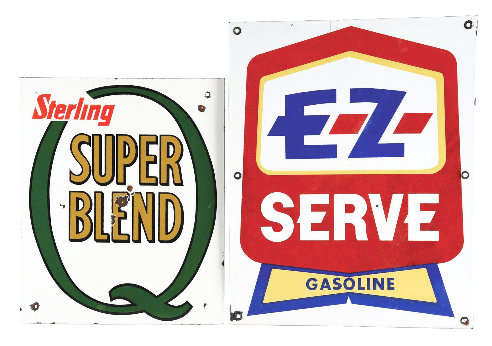 LOT OF 2: EZ-SERVE GASOLINE & STERLING SUPER BLEND (1 of 2)
