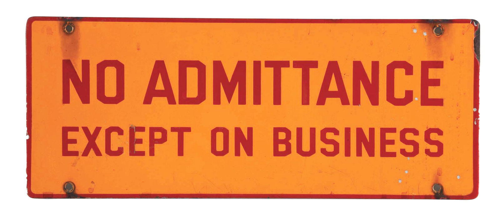 SHELL GASOLINE NO ADMITTANCE EXCEPT ON BUSINESS (1 of 2)