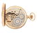FANCY 14K GOLD ELGIN MULTICOLOR H/C POCKET WATCH - 4