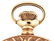 FANCY 14K GOLD ELGIN MULTICOLOR H/C POCKET WATCH - 8