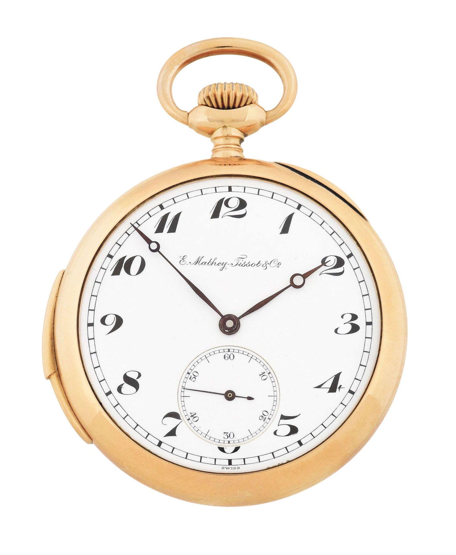 14K GOLD E. MATHEY-TISSOT & CO., MINUTE REPEATING O/F (1 of 7)