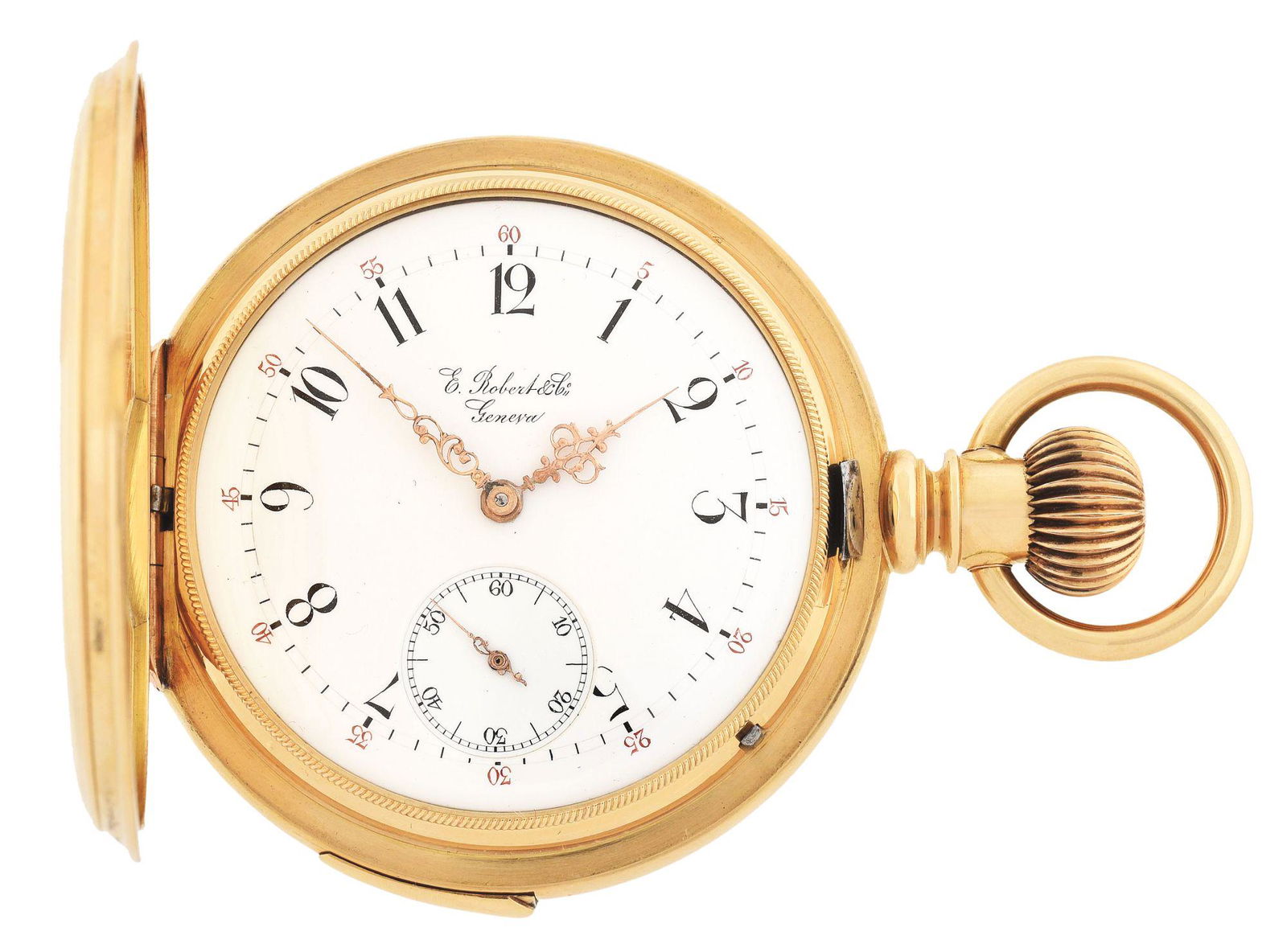 18K GOLD E. ROBERT & CO., GENEVA, FIVE-MINUTE REPEATING (1 of 9)