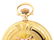 14K GOLD ELGIN MULTICOLOR H/C POCKET WATCH W/FANCY DIAL - 9