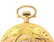 14K GOLD ELGIN 386 MULTICOLOR H/C POCKET WATCH - 9