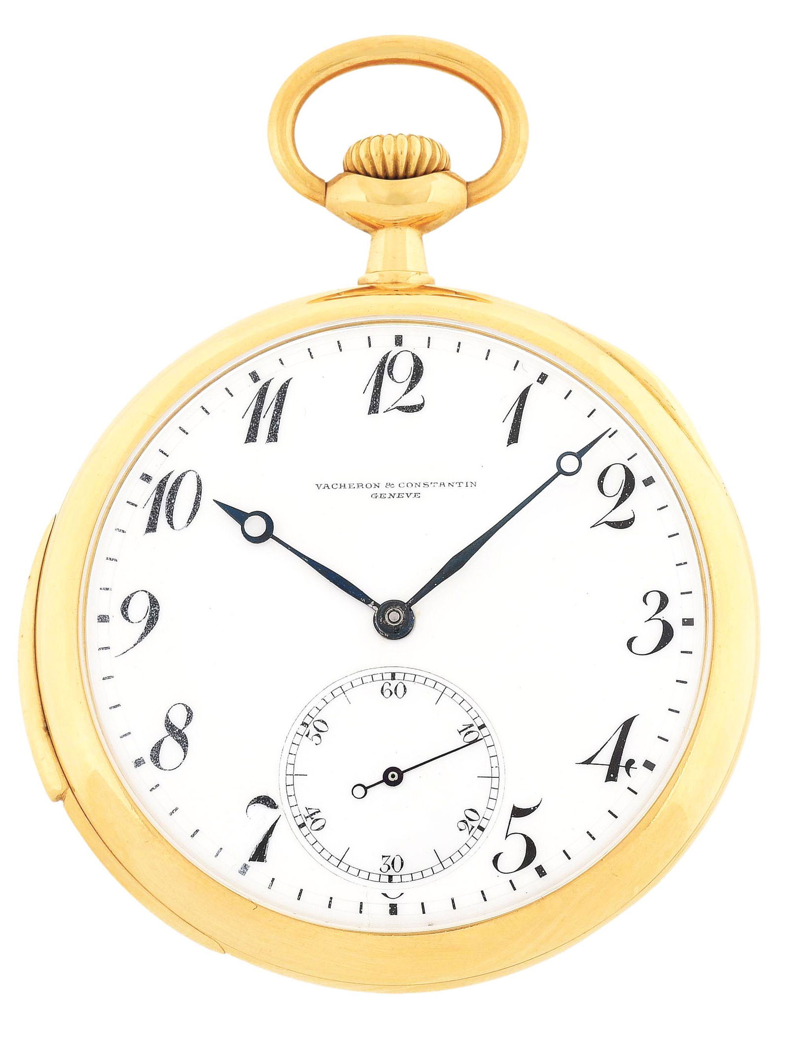 18K GOLD VACHERON & CONSTANTIN, GENEVE, SWISS MINUTE (1 of 7)