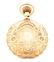 14K GOLD ELGIN, SCALLOPED H/C POCKET WATCH W/SCENIC - 2