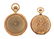 LOT OF 2: 14K GOLD ILLINOIS & WALTHAM SMALL PENDANT H/C - 3