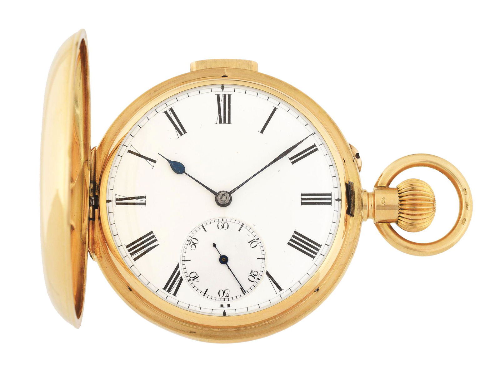 18K GOLD SIR JOHN BENNETT LTD. OF LONDON, SWISS-MADE: Rare & Important 18K Gold Sir John Bennett Ltd. of London, Swiss-Made Minute Repeating Hunter Case Pocket Watch. Case is fully hallmarked, numbered and marked "18C" with signed and numbered cuvette wi