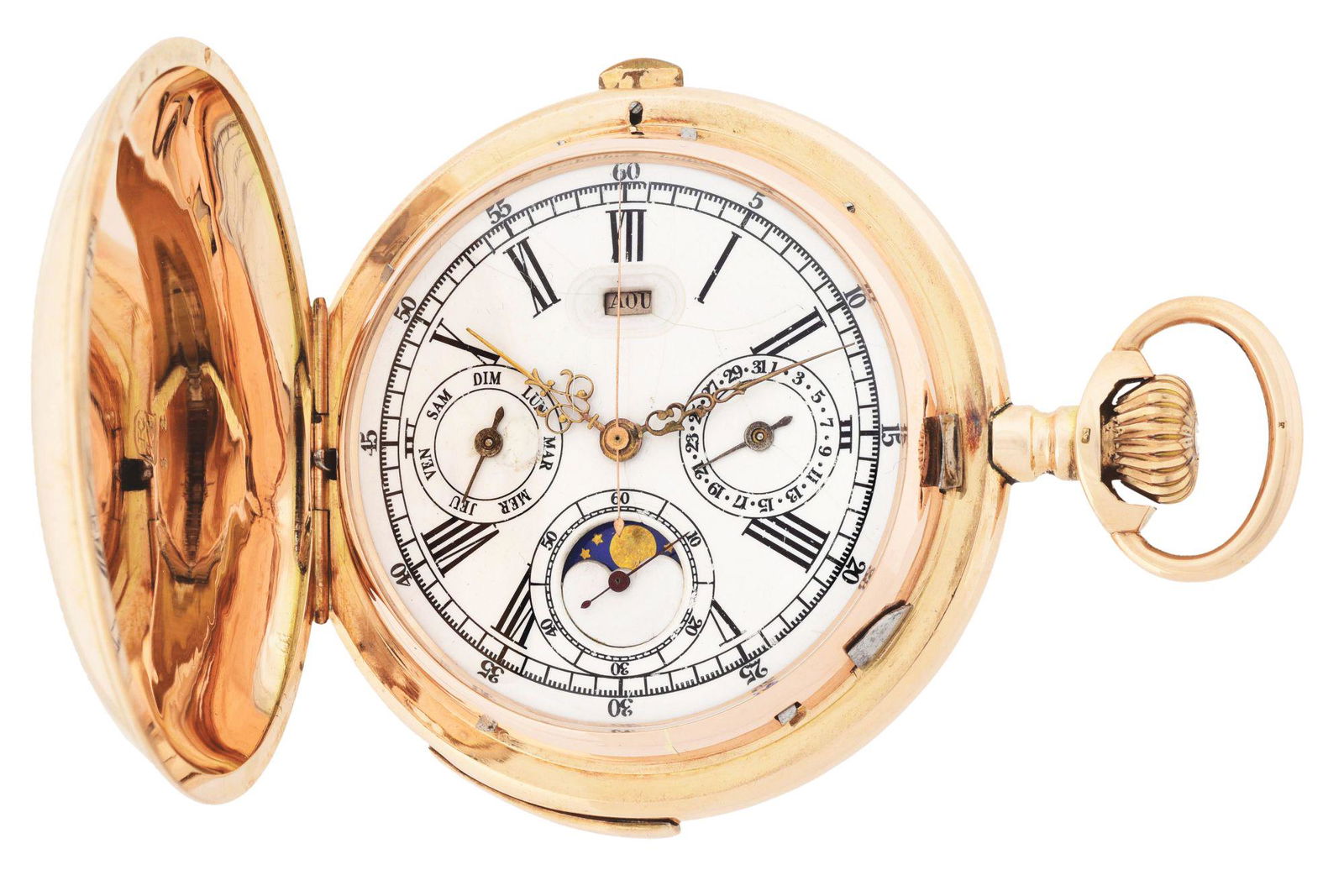 14K GOLD SWISS GRAND COMPLICATIONS MINUTE REPEATING (1 of 9)
