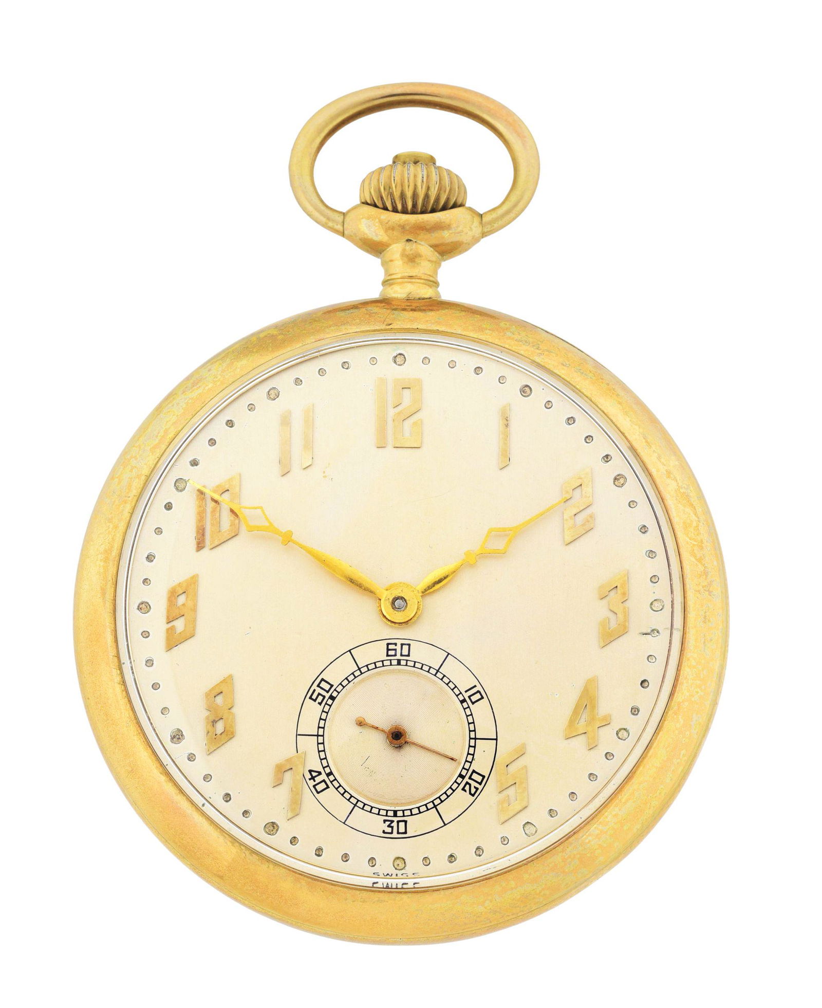 14K WITTNAUER & CO SWISS MINUTE REPEATING O/F POCKET (1 of 7)