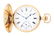 14K GOLD ELGIN ENGRAVED H/C POCKET WATCH W/FLOWERS.