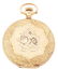 14K GOLD ELGIN ENGRAVED H/C POCKET WATCH W/FLOWERS. - 4