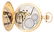 14K GOLD ELGIN ENGRAVED H/C POCKET WATCH W/FLOWERS. - 7