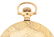 14K GOLD ELGIN ENGRAVED H/C POCKET WATCH W/FLOWERS. - 9