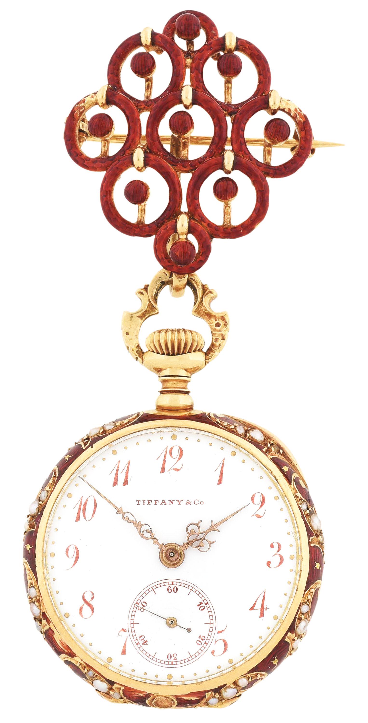 18K GOLD TIFFANY & CO., NEW YORK, LADIES SWISS O/F (1 of 5)