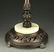 SOMERS FLORAL LEADED GLASS LAMP. - 7