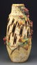 AMPHORA LIGHTING BOLT VASE WITH APPLIED BERRIES. - 2
