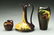 LOT OF 3: LOUWELSA WELLER VASES.