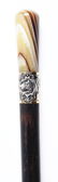 RUSSIAN AGATE TOP DECORATIVE WALKING STICK CANE. - 3