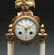 THREE PIECE FRENCH ONYX AND GILT METAL CLOCK SET. - 4