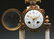 THREE PIECE FRENCH ONYX AND GILT METAL CLOCK SET. - 5