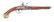 (A) ITALIAN FLINTLOCK .58 CALIBER PISTOL, SIGNED F.