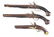 (A) LOT OF 3: VICTORIAN AND TOWER FLINTLOCK PISTOLS. - 2