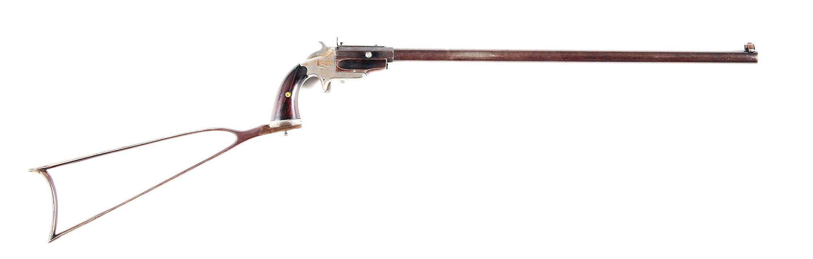 (A) FRANK WESSON MODEL 1870 POCKET RIFLE.: Frank Wesson Medium Frame 1870 Pocket Rifle. Made from 1870-1893 with approximately 5,000 made. 20" round barrel with standard globe front and adjustable rear "V" notch sights. "Roll Over" action. Nic