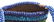 BLUE BEADED KNIFE SHEATH WITH TRADE KNIFE "WM GREAVES". - 5