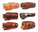 LOT OF 6: H.H. HEISER LEATHER HANDGUN HOLSTERS.