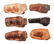 LOT OF 6: H.H. HEISER LEATHER HANDGUN HOLSTERS. - 2