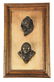 FRAMED ACE POWELL BRONZE HEADS.