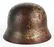 GERMAN WWII M40 HEER THREE-COLOR CAMOUFLAGE HELMET. - 4