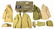 LOT OF WORLD WAR II US ARMY UNIFOIRMS AND FOOTLOCKER