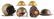 LOT OF SIX WWI-VIETNAM US MILITARY HELMETS - 2