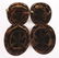 LOT OF FOUR: TWO WORLD WAR II M1 HELMETS WITH LINERS - 4
