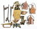LARGE LOT OF MILITARY FIELD GEAR AND EQUIPMENT.