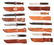 LOT OF 8: WORLD WAR II US MILITARY FIGHTING KNIVES. - 2