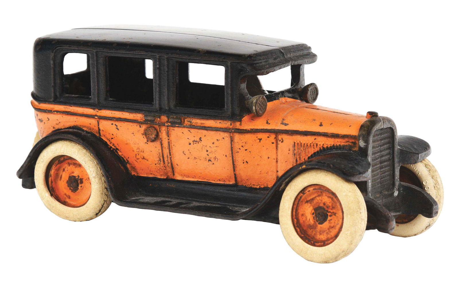 CAST-IRON ARCADE YELLOW CAB STILL BANK. (1 of 3)