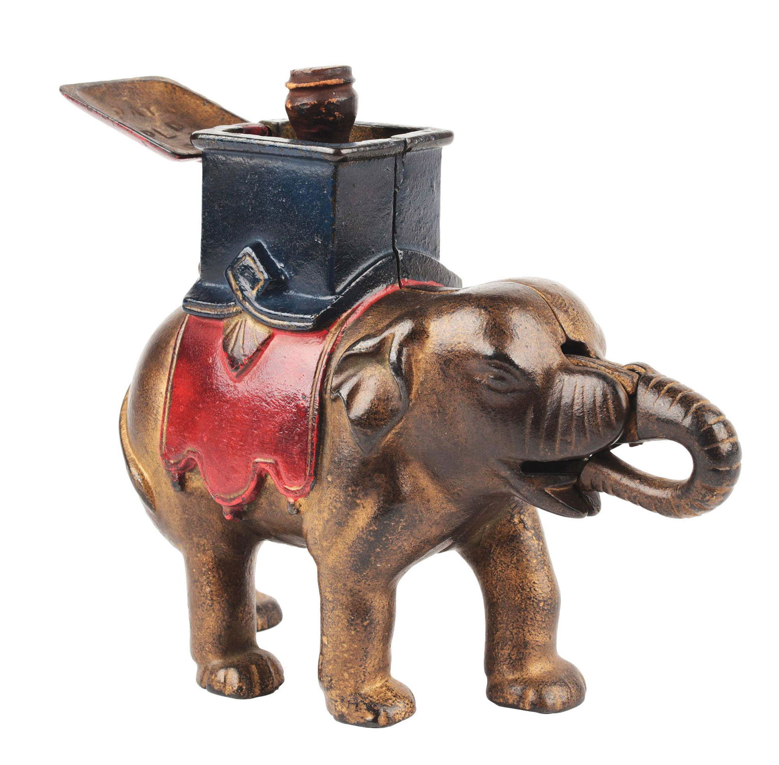 ELEPHANT WITH HOWDAH BANK. (1 of 5)