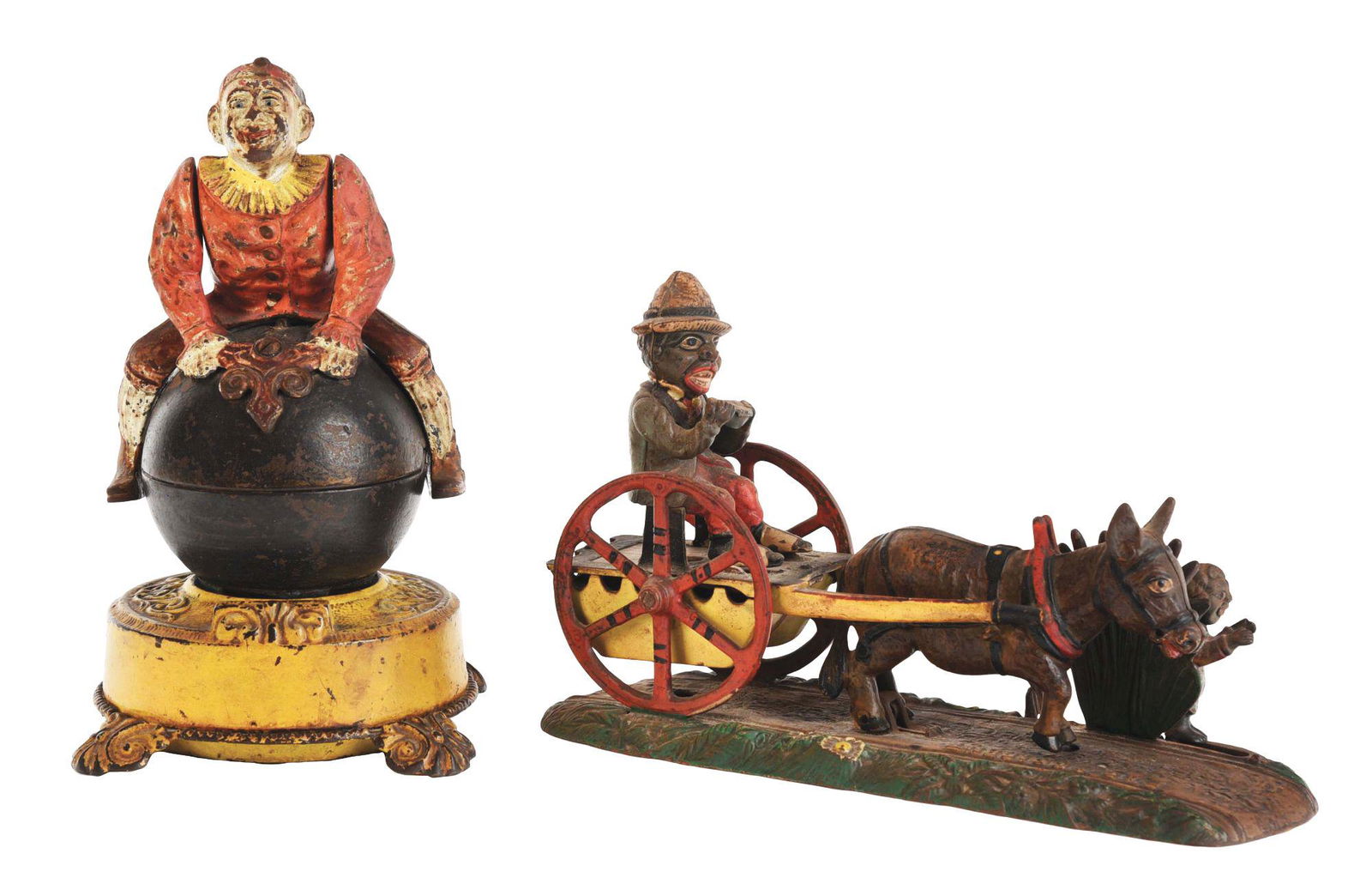 LOT OF 2: MECHANICAL BANK. (1 of 4)