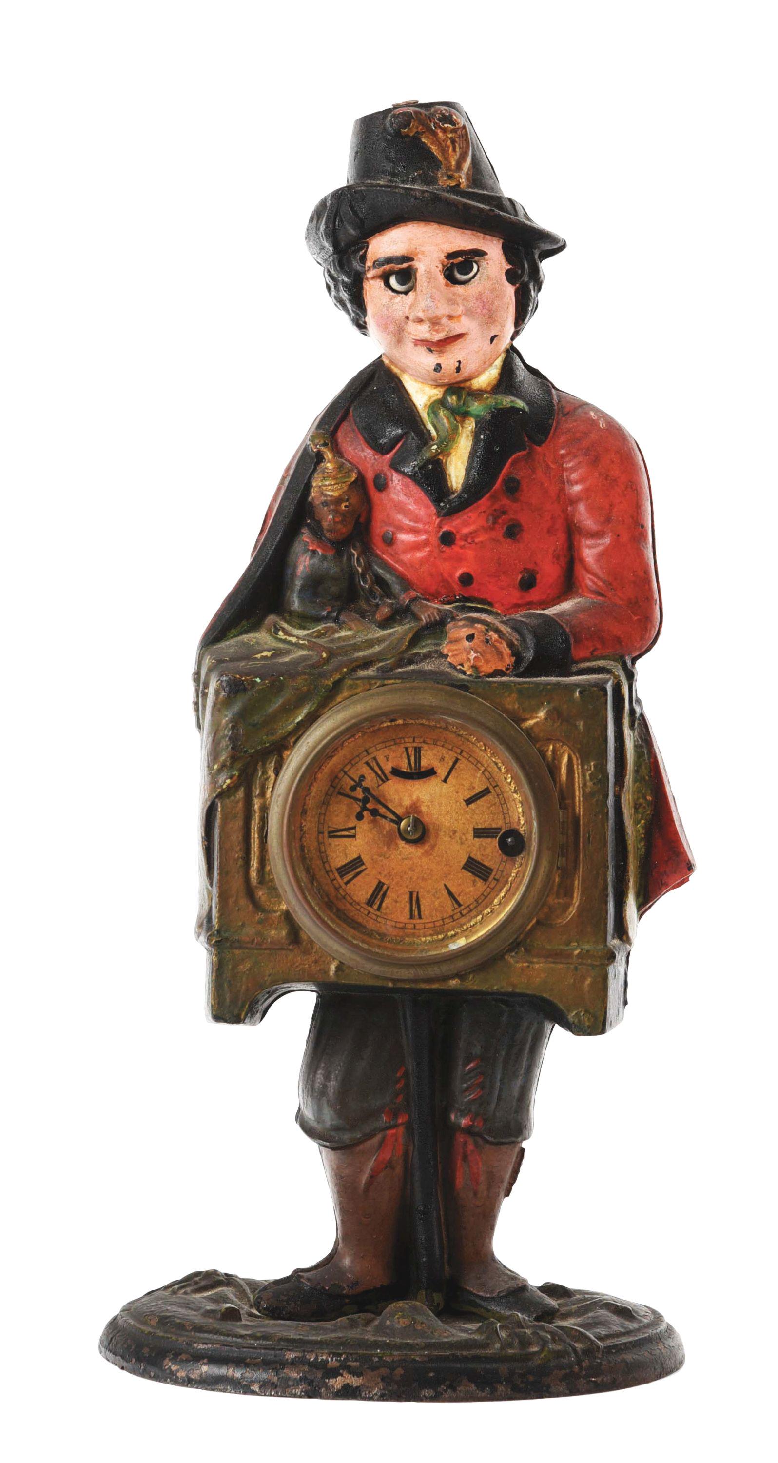 MONKEY GRINDER BLINKING EYE CLOCK. (1 of 4)