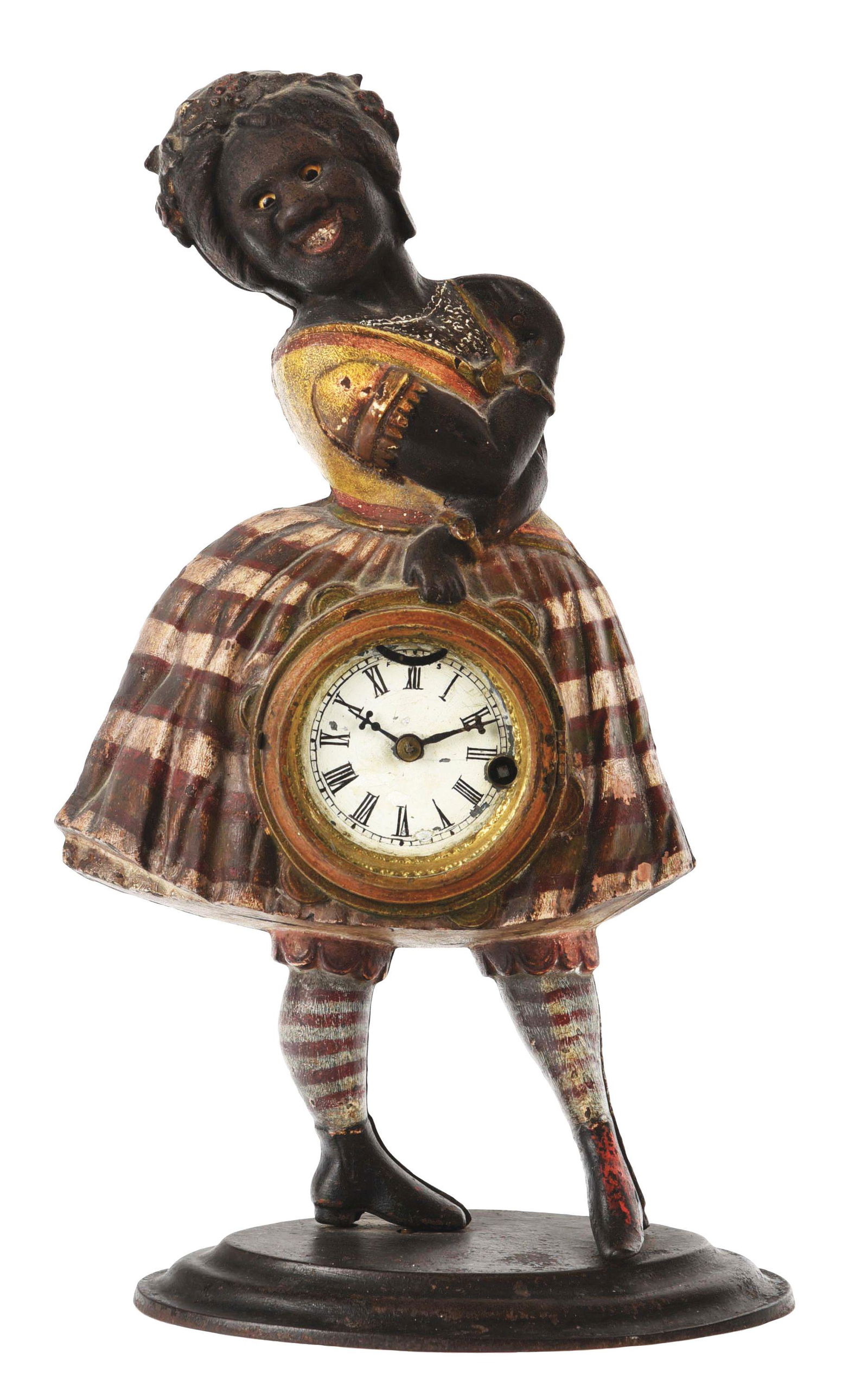 TOPSY BLACK GIRL BLINKING EYE CLOCK. (1 of 4)