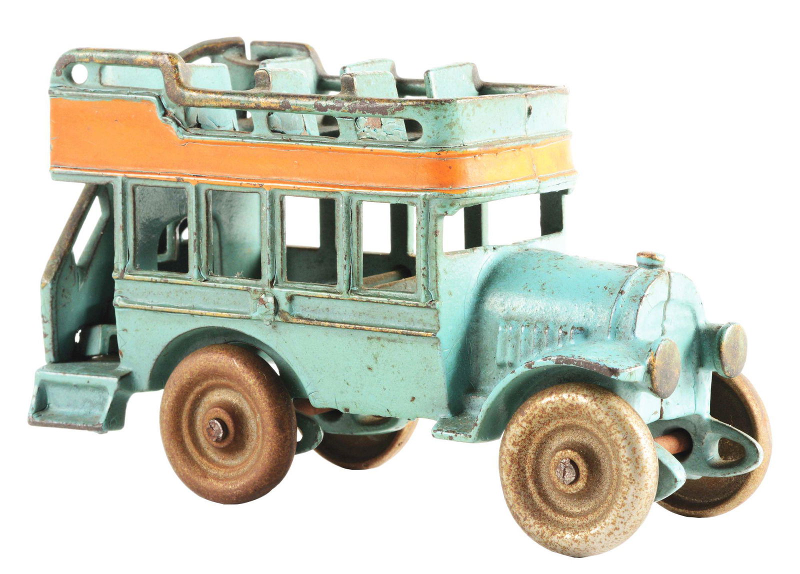 CAST-IRON KENTON DOUBLE DECKER BUS. (1 of 2)
