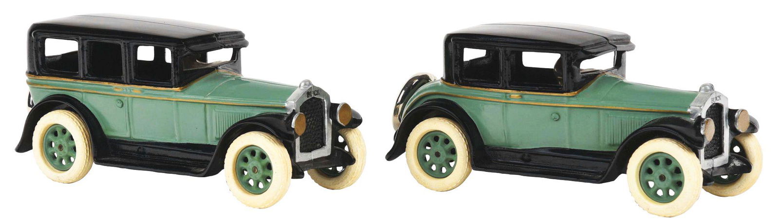 LOT OF 2: CONTEMPORARY CAST-IRON DON LEWIS BUICK (1 of 2)