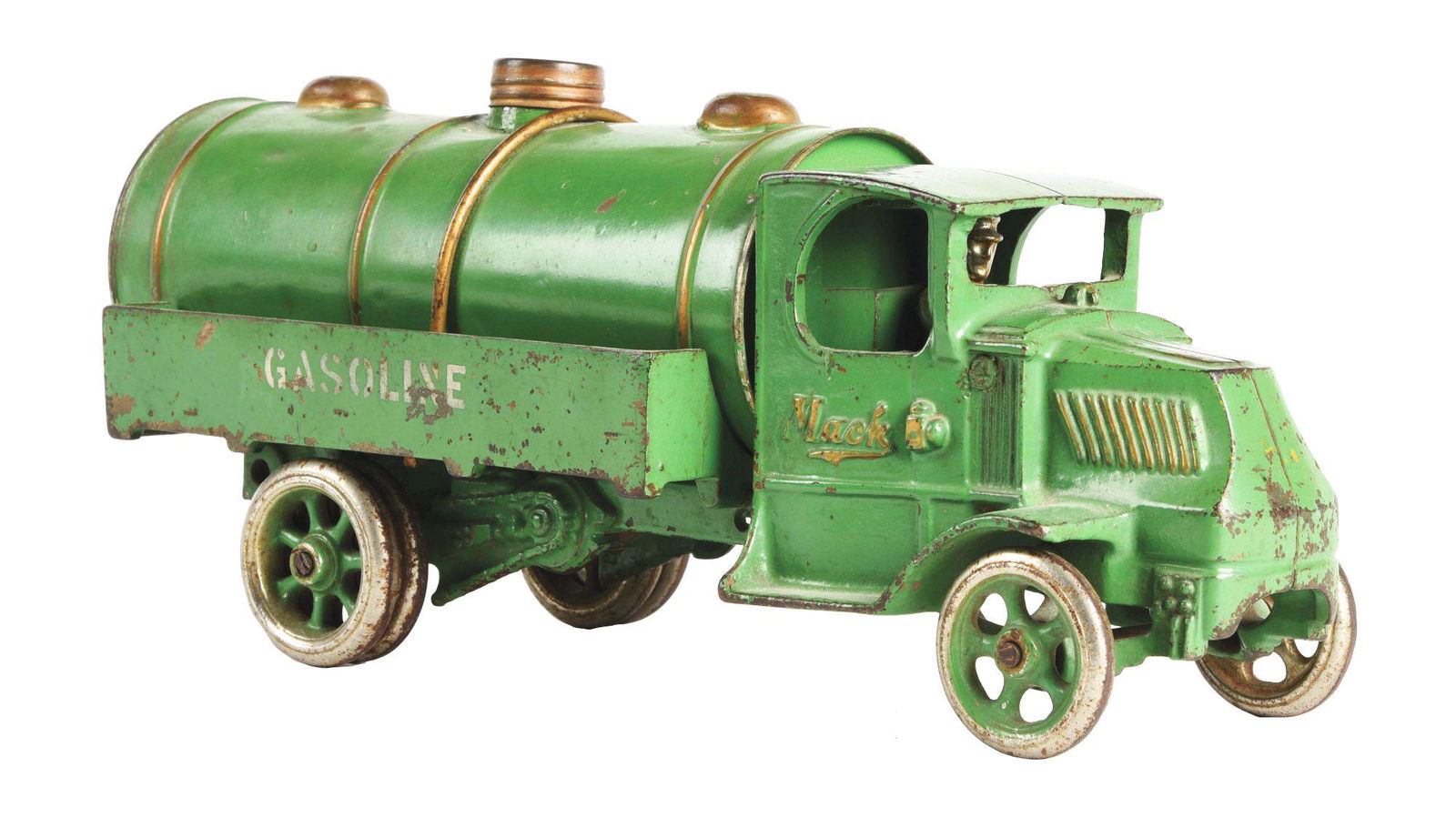 CAST-IRON ARCADE MACK GASOLINE TRUCK. (1 of 3)