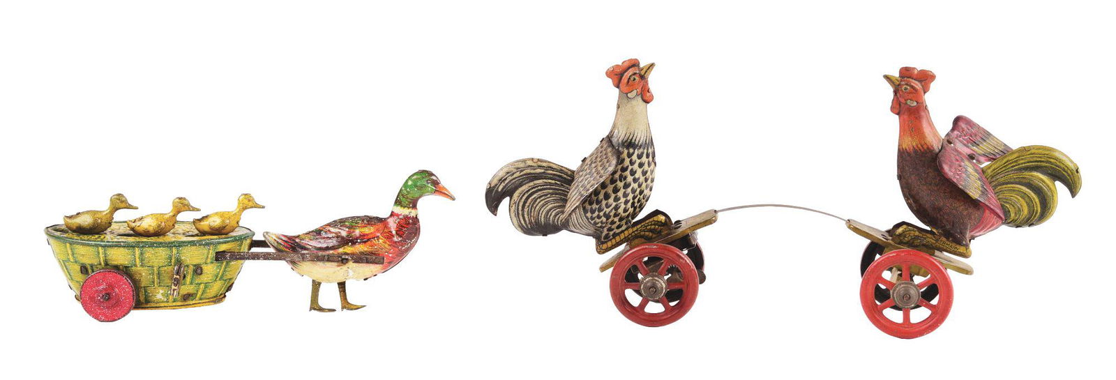 LOT OF 2: PRE-WAR GERMAN TIN LITHO WIND-UP TOYS. (1 of 2)