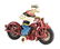 CAST-IRON HUBLEY POPEYE PATROL MOTORCYCLE TOY.