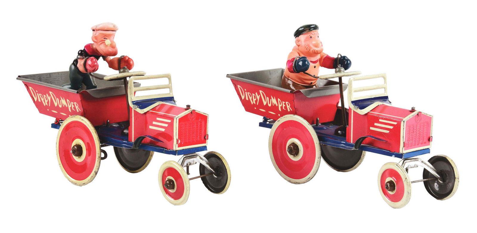 LOT OF 2: MARX TIN LITHO AND CELLULOID WIND-UP DIPPY (1 of 2)