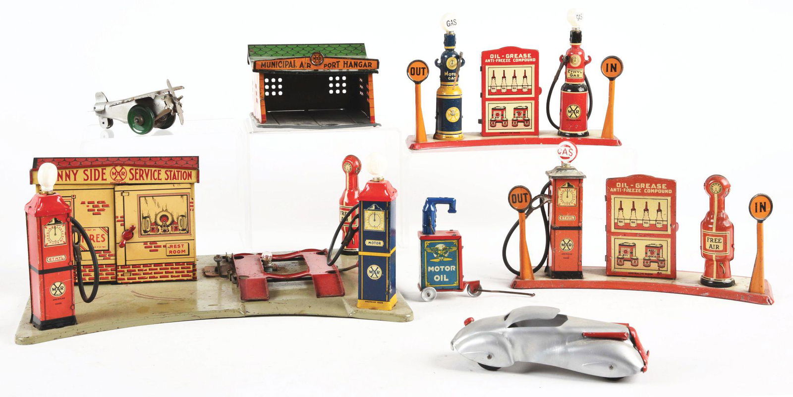 LOT OF 4: VARIOUS PRESSED STEEL AND TIN LITHO MARX (1 of 7)